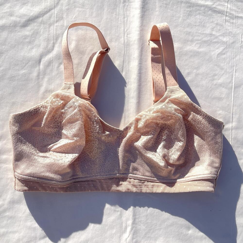 Wacoal Back Appeal Full Coverage Wire Free Bra 34DDD Beige 852303